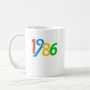Caneca De Café Presentes do 40º Aniversário Vintage 1986 40 Anos 