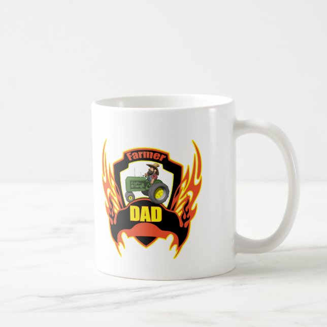 Caneca De Café Presentes do dia dos pais do pai do fazendeiro (Direita)