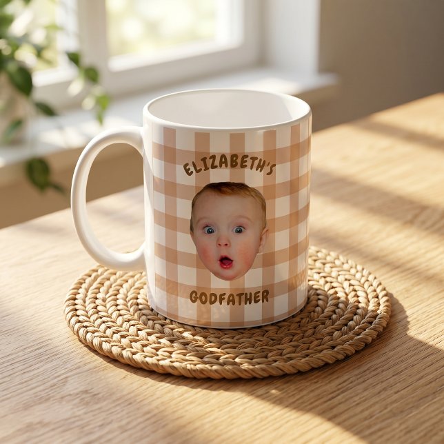 Caneca De Café Presentes do Dia dos Pais Para o Papai Marrom (Criador carregado)