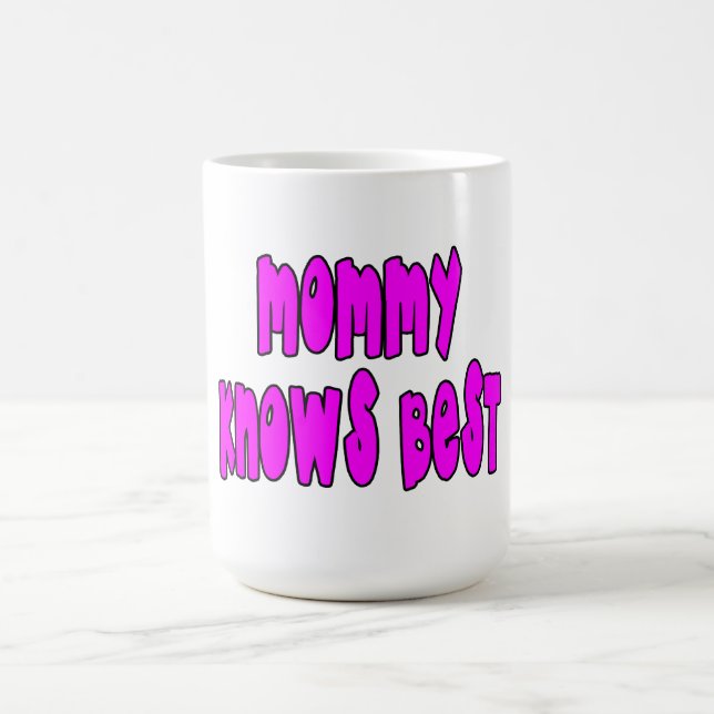 Caneca De Café Presentes do divertimento para mães: A mamãe sabe (Centro)