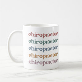Caneca De Café Presentes do Esquadrão Chiro Chiropractic Retro Ch