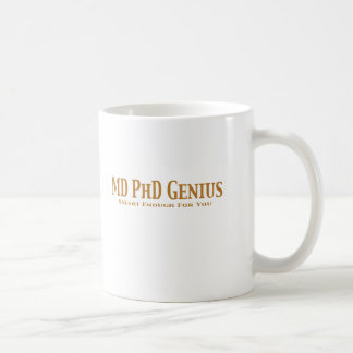 Caneca De Café Presentes do gênio da DM PhD