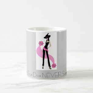Caneca De Café Presentes do nascido no Baby Boom - uma diva