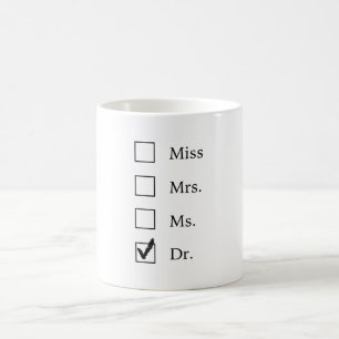 Caneca De Café Presentes do PhD para mulheres