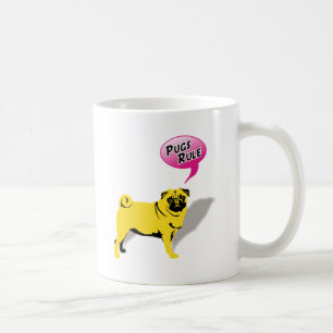 Caneca De Café Presentes dos Pug Divertidos Regem