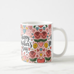 Caneca De Café Presentes e Arte de Dias de as mães Reais