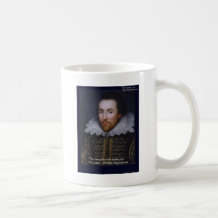 Caneca De Café Presentes e Cartões com Citação de Shakespeare "Am