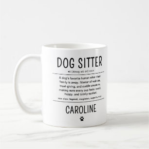 Caneca De Café Presentes Engraçados de Babá de Cachorro Personali