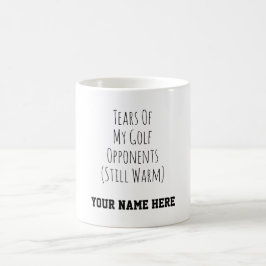 Caneca De Café Presentes Engraçados de Golfe Personalizados com H