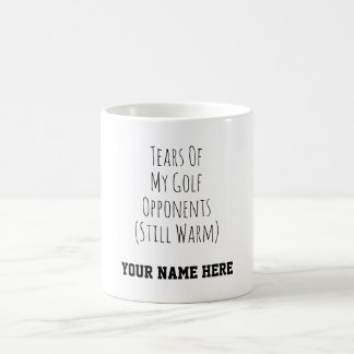 Caneca De Café Presentes Engraçados de Golfe Personalizados com H