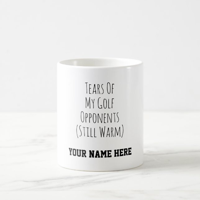 Caneca De Café Presentes Engraçados de Golfe Personalizados com H (Centro)