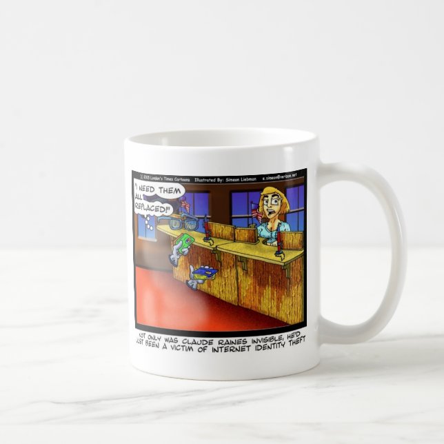 Caneca De Café Presentes Engraçados de Roupas e Colecionáveis sob (Direita)