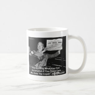 Caneca De Café Presentes Engraçados Dewey Derrota Truman Camiseta