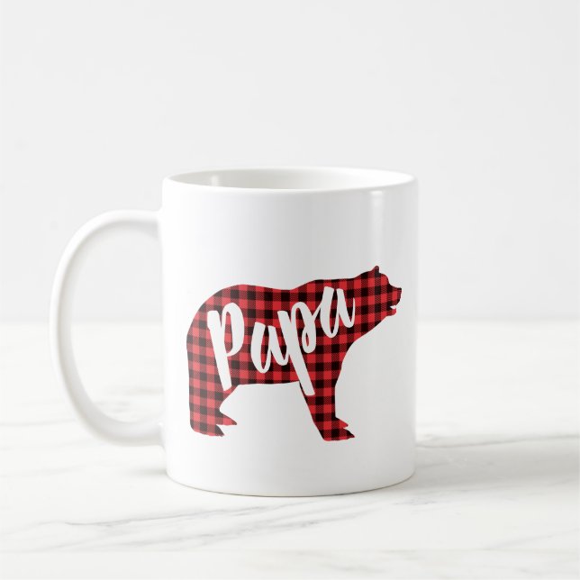 Caneca De Café Presentes engraçados do Dia dos Pais do Papai Urso (Esquerda)