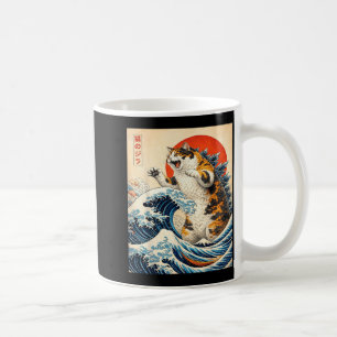Caneca De Café Presentes engraçados do gato da arte japonesa do C