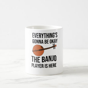 Caneca De Café Presentes engraçados do jogador do Banjo Ventila