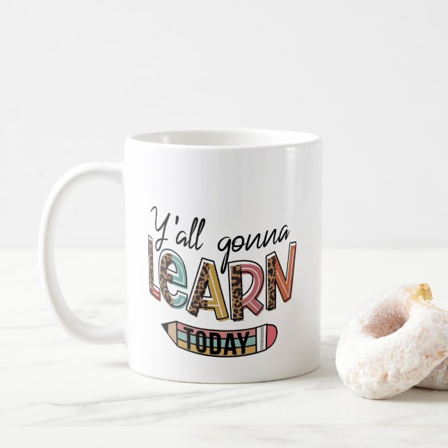 Caneca De Café Presentes engraçados para professores, Vocês vão a (Com Donut)