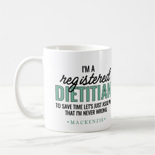 Caneca De Café Presentes Engraçados Personalizados para Nutricion