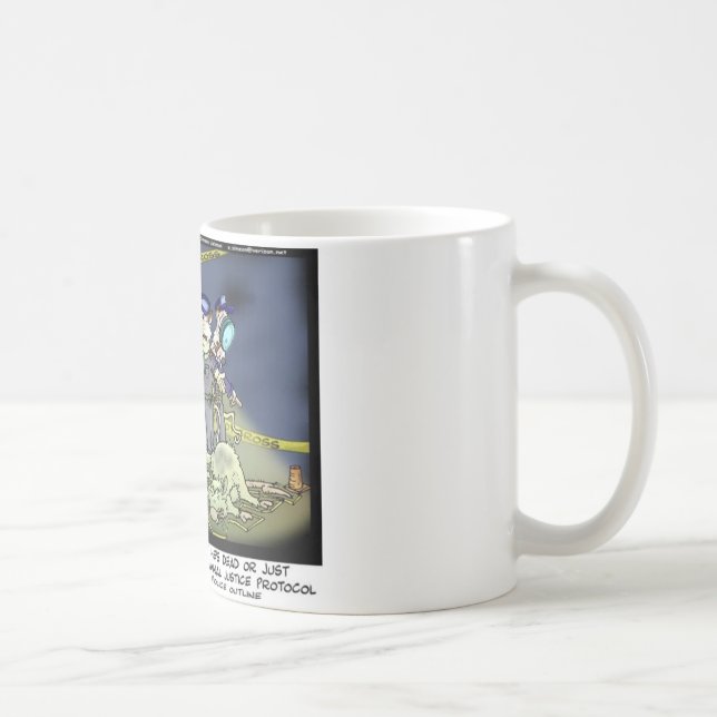 Caneca De Café Presentes Engraçados Possum Protocol Camisetas e C (Direita)