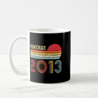 Caneca De Café Presentes para 13 Anos Vintage 2013 Aniversário de