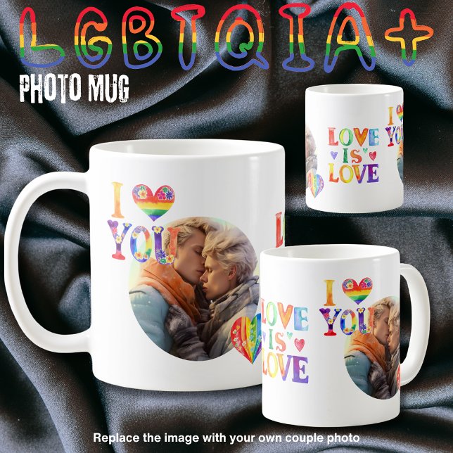 Caneca De Café Presentes para Casais LGBTQIA Trans Gay Personaliz (Criador carregado)