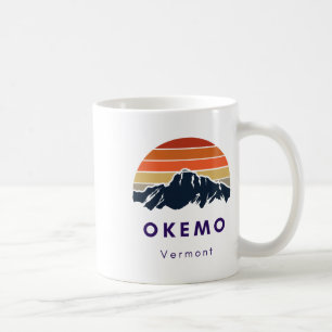 Caneca De Café Presentes Para Esqui Okemo Vermont Snowboard Hiker
