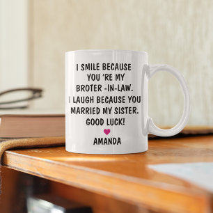 Caneca De Café Presentes Para Novo Cunhado Presente de Cunhado