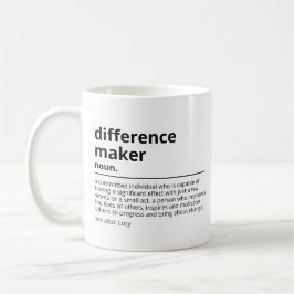 Caneca De Café Presentes para quem faz a diferença - Presente de