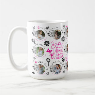 Caneca De Café Presentes Personalizados de Aniversário para Filha