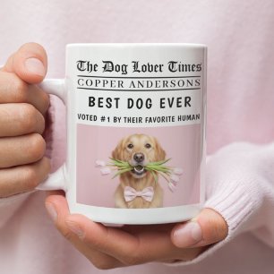 Caneca De Café Presentes personalizados de fotografia de cão no D
