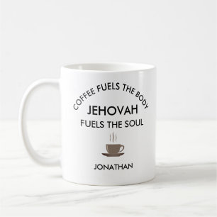 Caneca De Café Presentes personalizados JW Jehovah alimenta alma