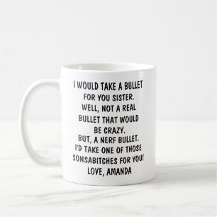 Caneca De Café Presentes Personalizados Para Irmã Presente Engraç