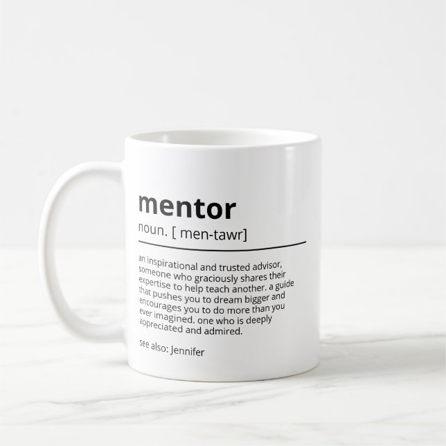 Caneca De Café Presentes personalizados para mentor - Presentes d (Esquerda)