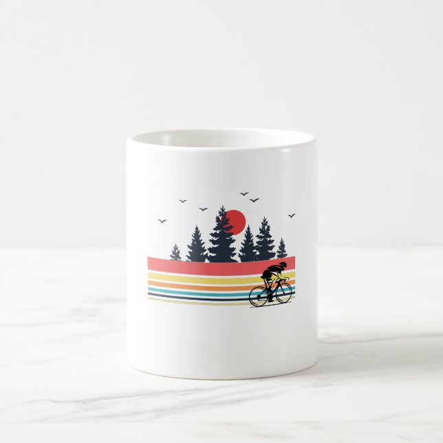 Caneca De Café Presentes retros do Mountain bike do ciclismo da (Centro)