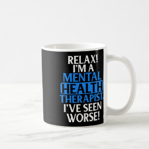 Caneca De Café Presentes Terapeuta de Saúde Mental Para Homens Mu