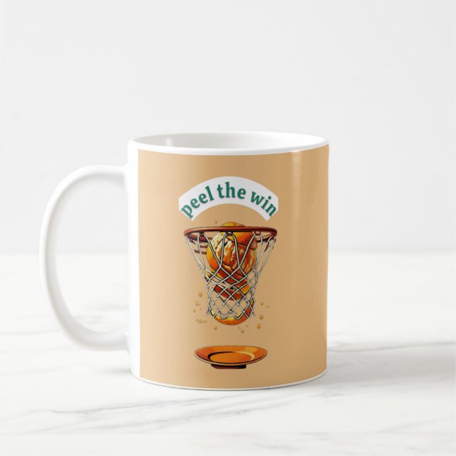 Caneca De Café Presentes únicos para amantes de basquete conquist (Esquerda)
