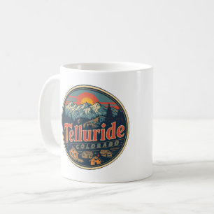 Caneca De Café presentes vintage Telluride colorado caminhadas ao