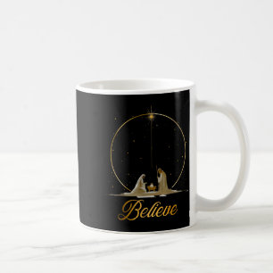 Caneca De Café Presépio Acredite Natal Cristão Família Alegre