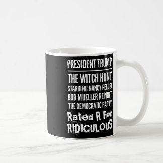 Caneca De Café President Trump The Witch Hunt Nancy Pelosi Bob Mu