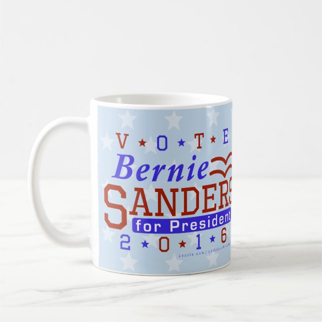 Caneca De Café Presidente das máquinas de lixar de Bernie eleição (Esquerda)