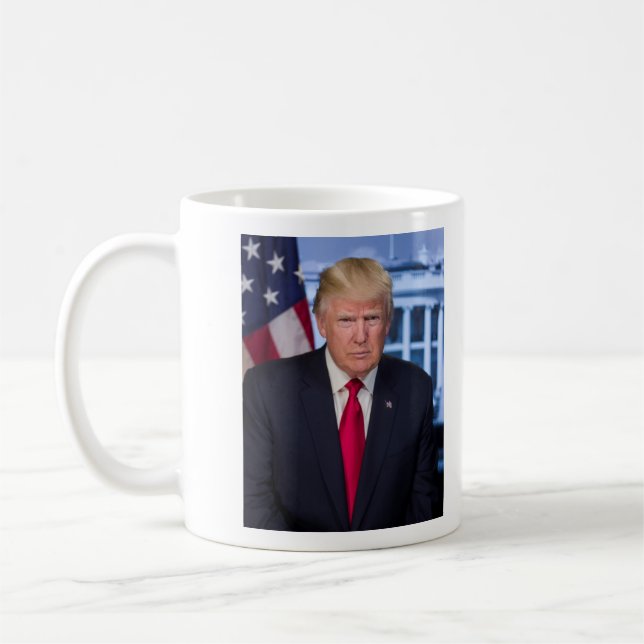 Caneca De Café Presidente Donald Trump (Esquerda)