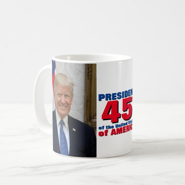 Caneca De Café Presidente Donald Trump (Frente Esquerda)