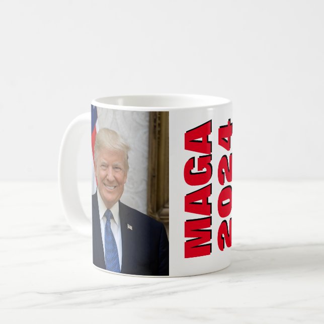 Caneca De Café Presidente Donald Trump (Frente Esquerda)