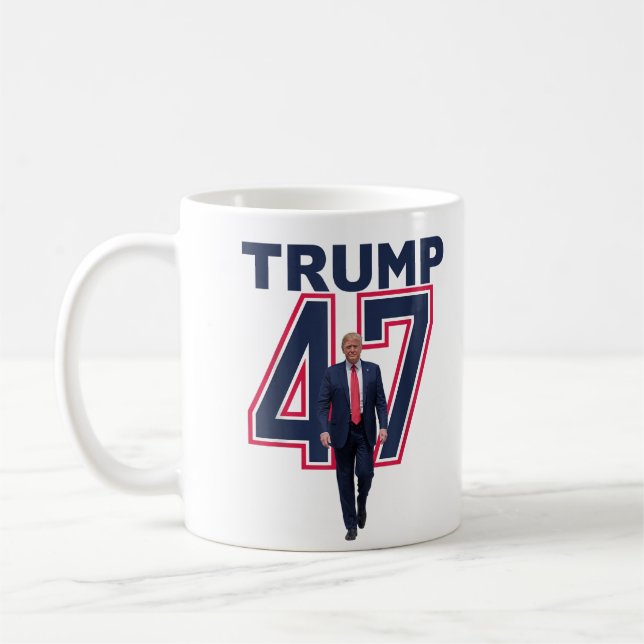 Caneca De Café Presidente Donald Trump 47 Trump Vencedor 2024 Tru (Esquerda)