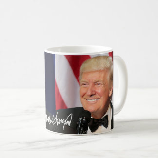 Caneca De Café Presidente Donald Trump com sua assinatura