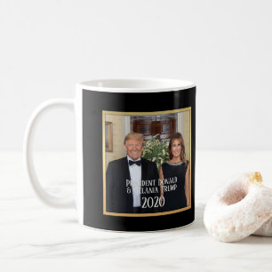 Caneca De Café Presidente Donald Trump & Melania Elegant 2020