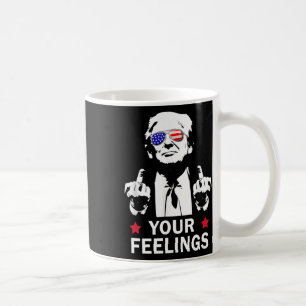 Caneca De Café Presidente Engraçado Donald Trump Dedo do Meio 