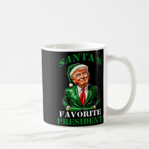 Caneca De Café Presidente Favorito do Papai Noel Engraçado Papai 