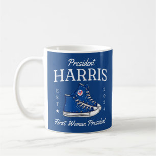 Caneca De Café Presidente Harris 2024 Primeiro Presidente