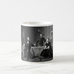Caneca De Café Presidente Lincoln e sua família